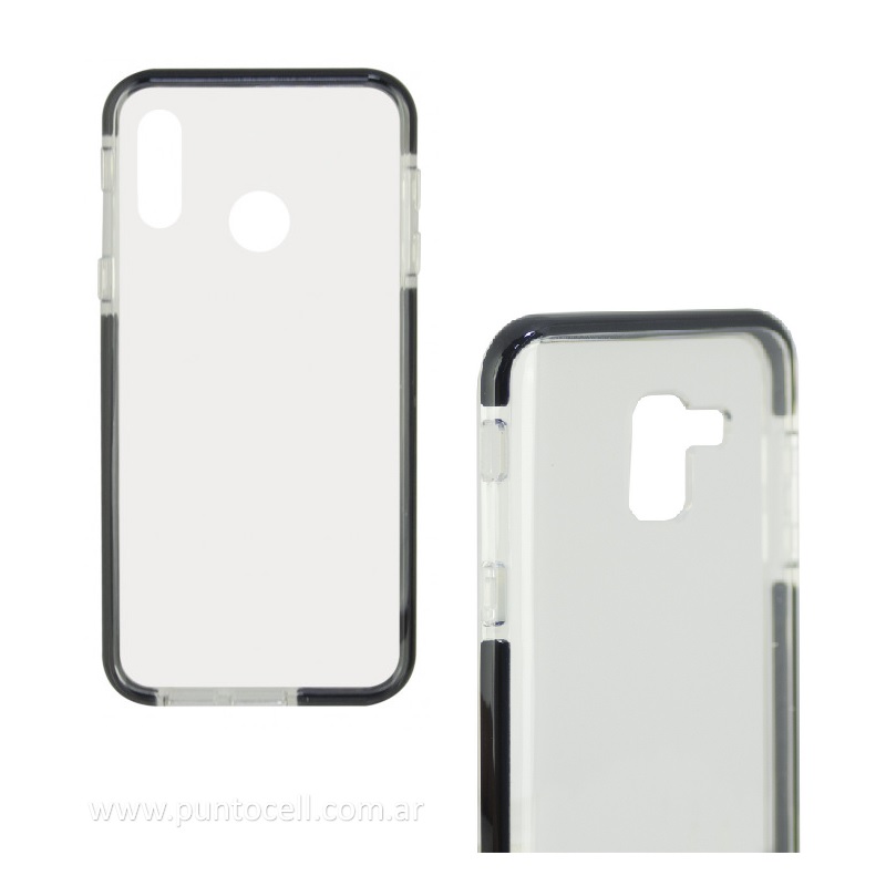 TPU TRANSPARENTE BORDE KARSEN MOTOROLA G7 / G7 PLUS Borde BLANCO