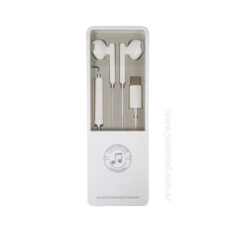 AURICULAR IN EAR WH149 CONECTOR TIPO C